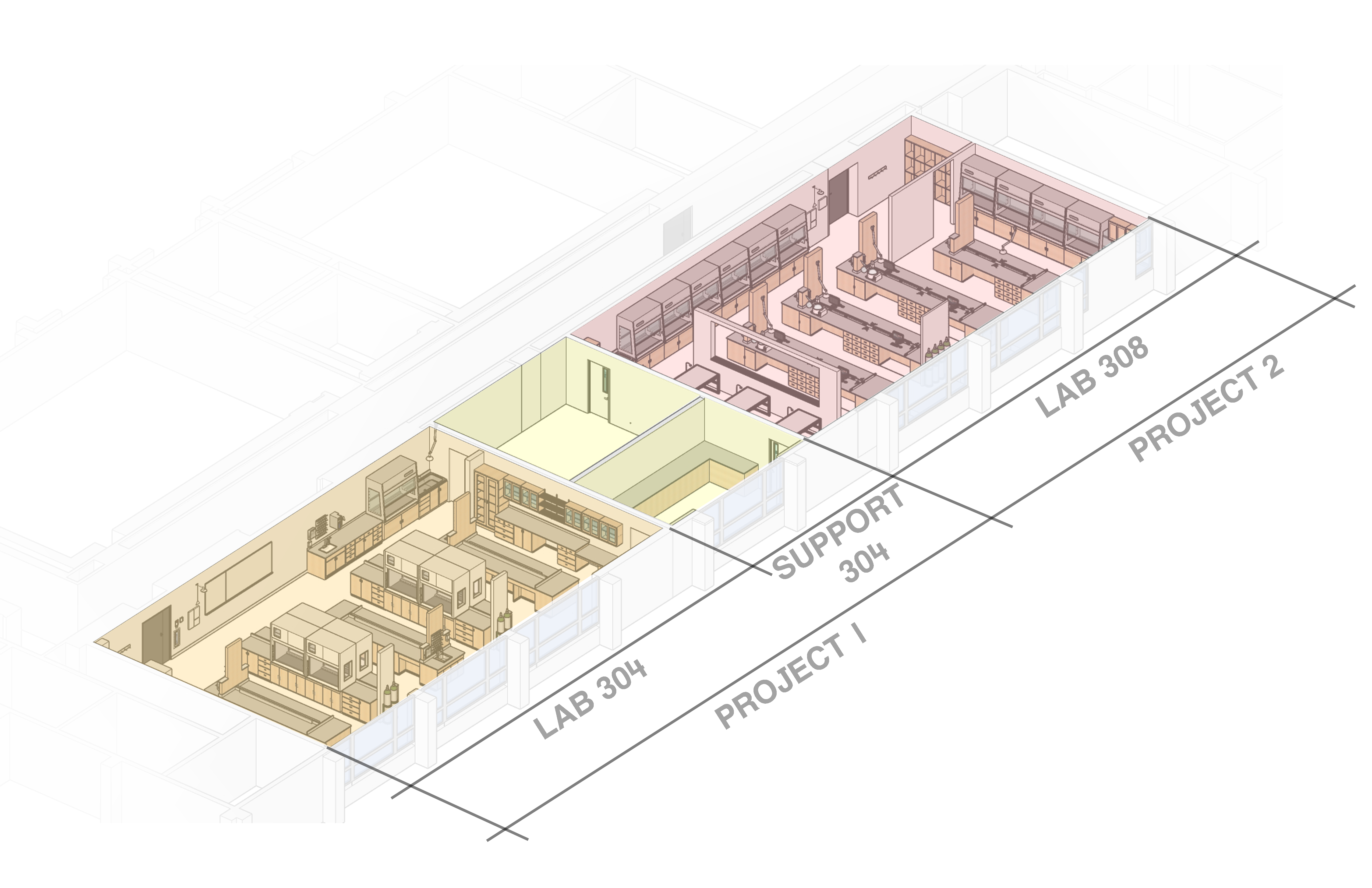 OLNEY TEACHING LABORATORY 304-308 ROOM DIAGRAM AT UMASS LOWELL