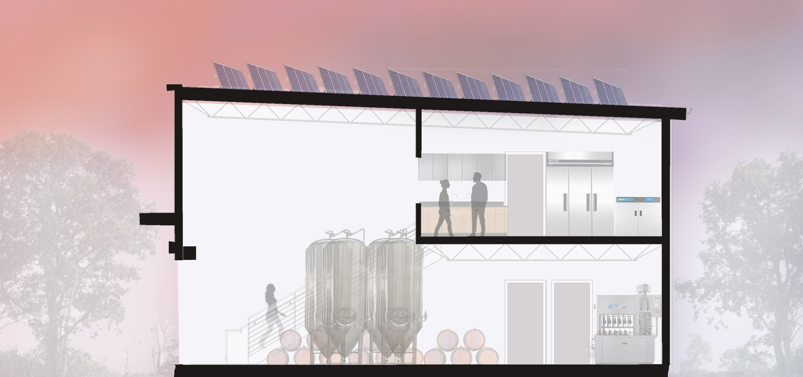 Riverdale Development Brewery Cross Section