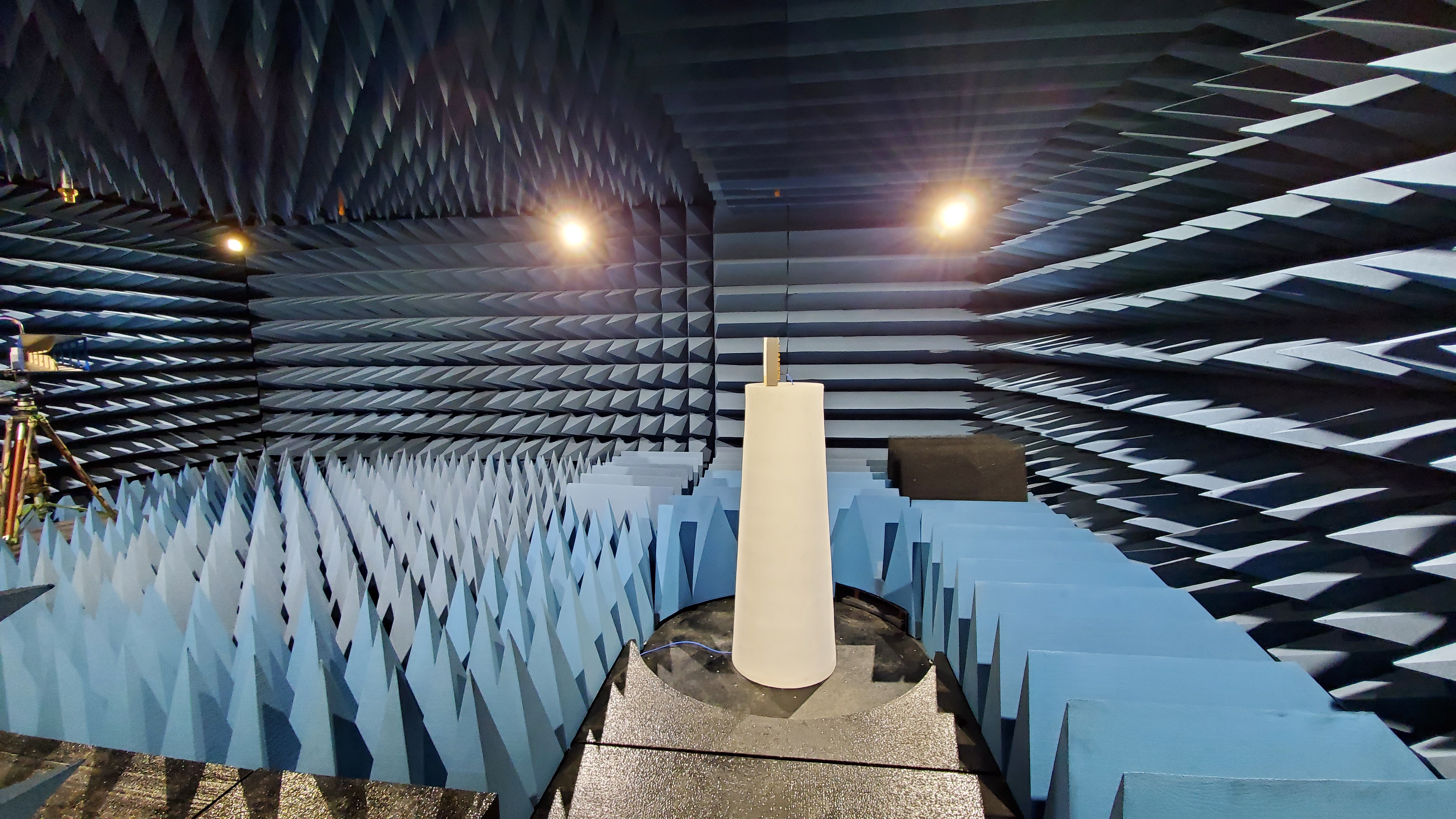 Interior of Falmouth Anechoic Chamber at UMass Lowell