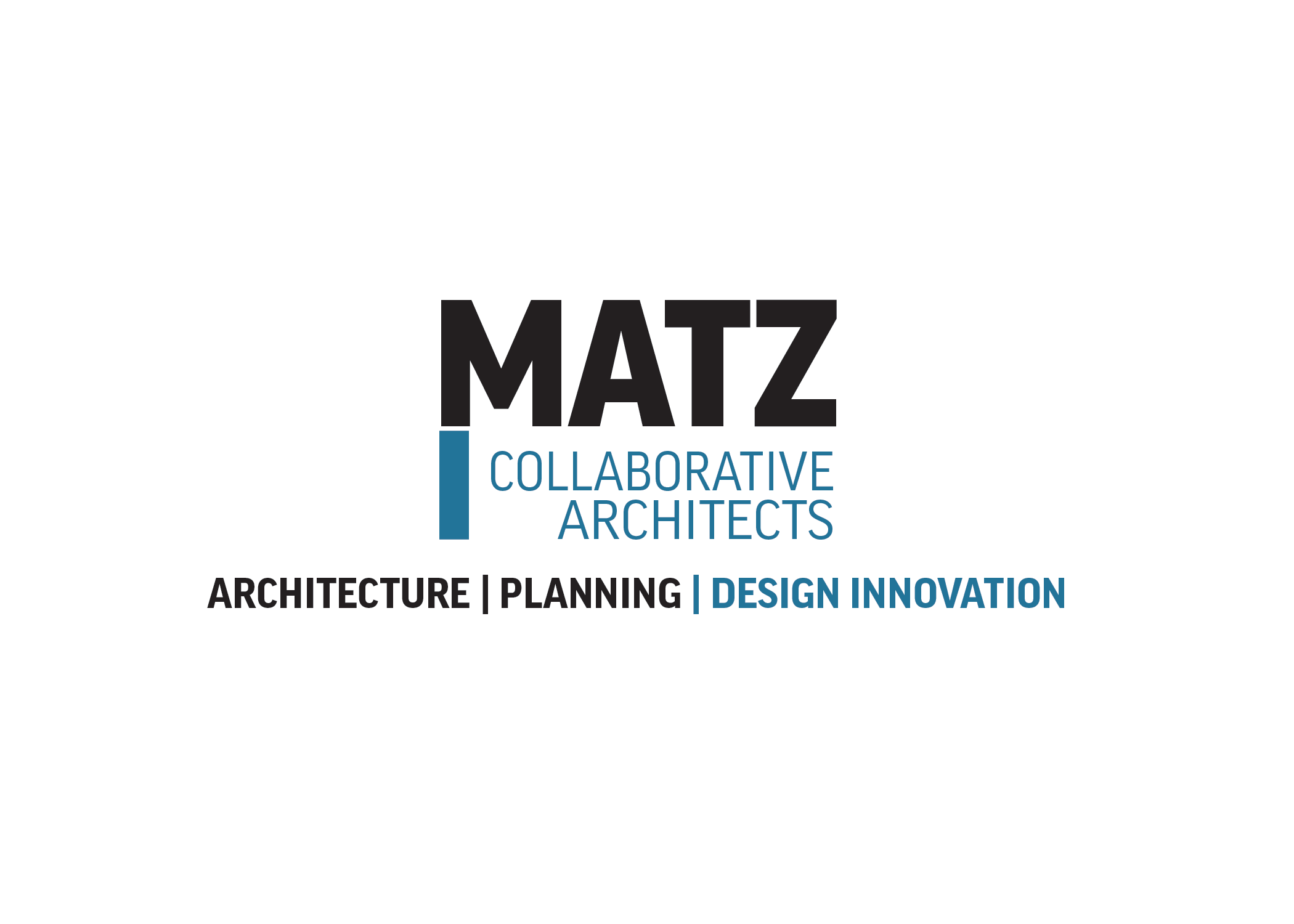 Matz Collaborative Architects logo and tagline "Architecture Planning Design Innovation"
